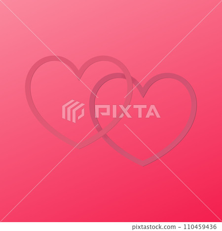 3d valentine podium scene for product display or placement. Vector 3d valentine podium scene for product display or placement. Vector 110459436