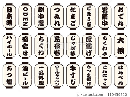 關東煮白色燈籠套裝 110459520