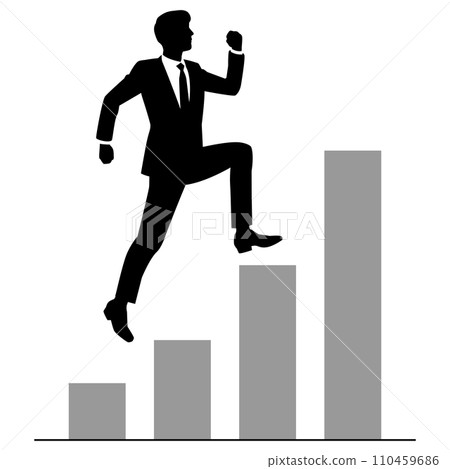 Male businessman looking up 110459686