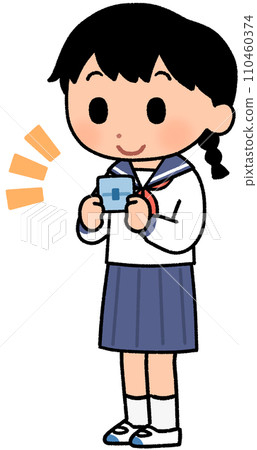 有衛生用品的女學生 有衛生用品的女學生 110460374