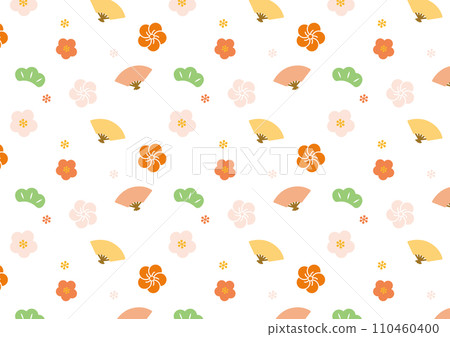 Seamless background/wallpaper with auspicious and cute patterns 110460400