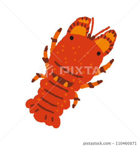 Hand-drawn illustration of cicada shrimp 110460871