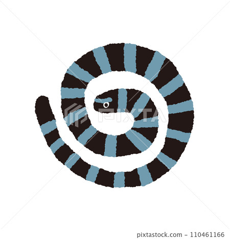 Hand-drawn illustration of Erabu sea snake [Irabu] 110461166