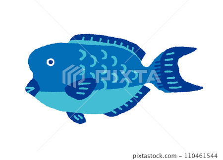 伊拉布茶手繪插畫【鸚嘴魚】 110461544