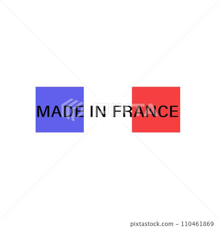 Made in France flag design icon. vector illustration. eps10 Made in France flag design icon. vector illustration. eps10 110461869