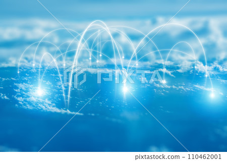 network of light rays 110462001