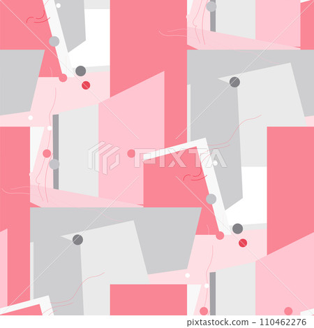 Abstract seamless pattern of a various geometric shapes. Abstract seamless pattern of a various geometric shapes. 110462276