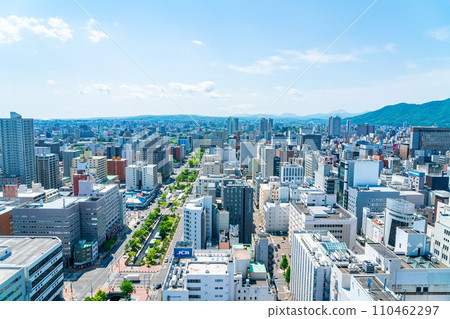 [Hokkaido] Sapporo cityscape seen from Sapporo TV Tower 110462297