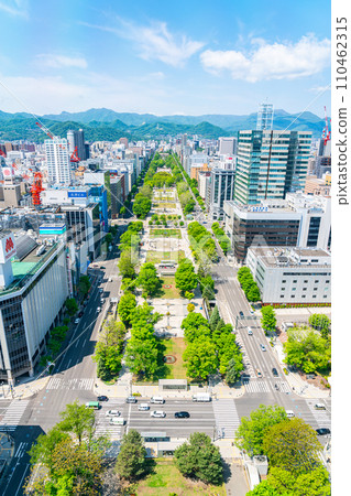 [北海道]從札幌電視塔看到的札幌市景 110462315