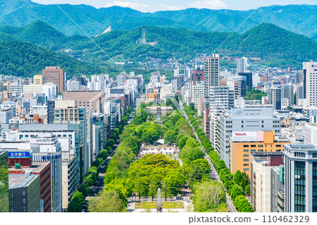 [Hokkaido] Sapporo cityscape seen from Sapporo TV Tower 110462329