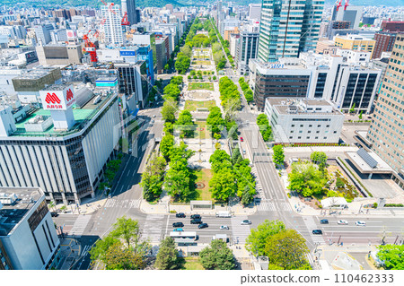 [Hokkaido] Sapporo cityscape seen from Sapporo TV Tower 110462333
