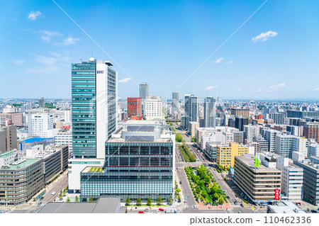 [Hokkaido] Sapporo cityscape seen from Sapporo TV Tower 110462336