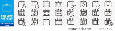 calendar, icon, icons 110462349