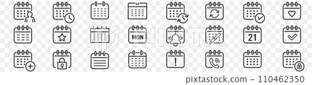 calendar, icon, icons 110462350