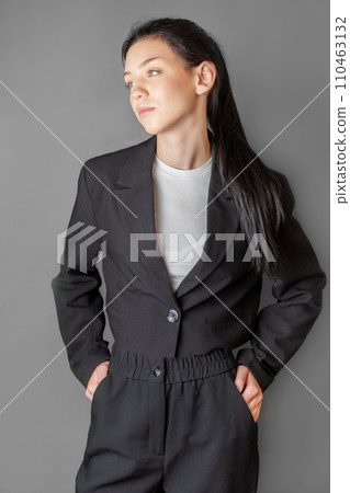 Beautiful young business woman portrait Beautiful young business woman portrait 110463132