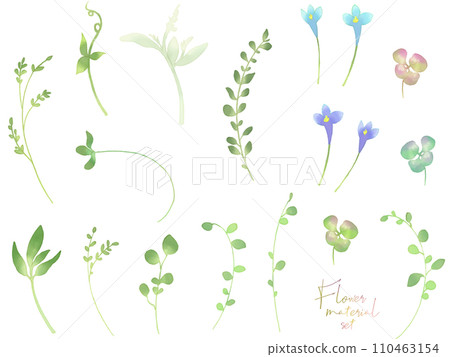 花卉材質套裝（水彩4） 110463154