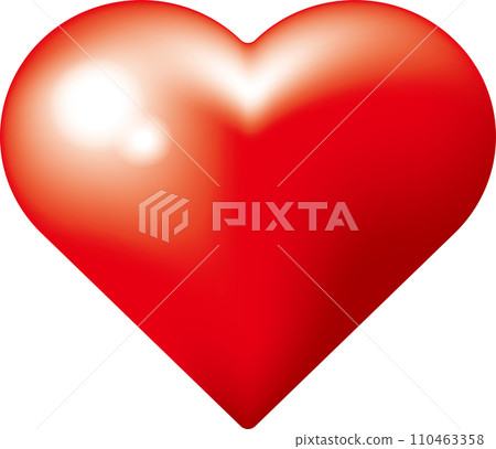 1個閃亮的紅心圖標 1個閃亮的紅心圖標 110463358
