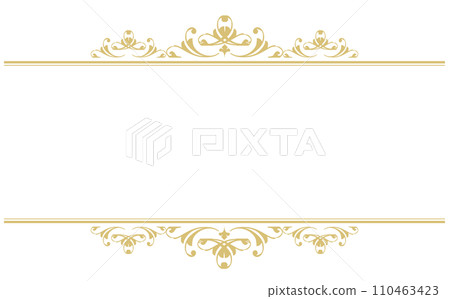 gold decorative frame 1 110463423