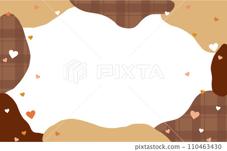 情人節軟巧克力格子背景框架 情人節軟巧克力格子背景框架 110463430