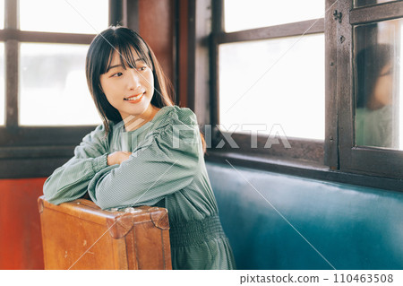 坐火車旅行的女人 110463508