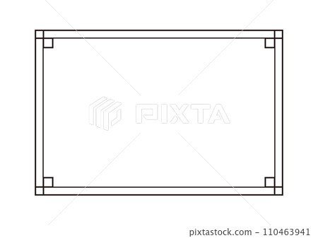 simple frame illustration simple frame illustration 110463941