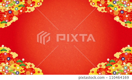 Background material-early spring frame 7-1 110464169