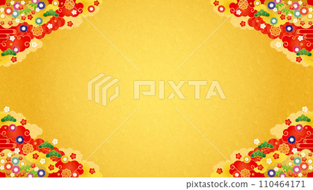 Background material-early spring frame 7-2 110464171