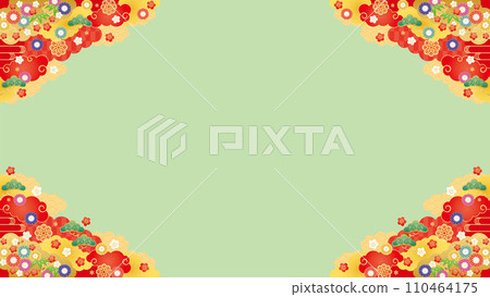 Background material - early spring frame 7-3 vector 110464175
