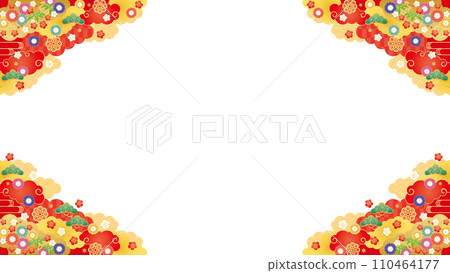 Background material - early spring frame 7-4 vector 110464177