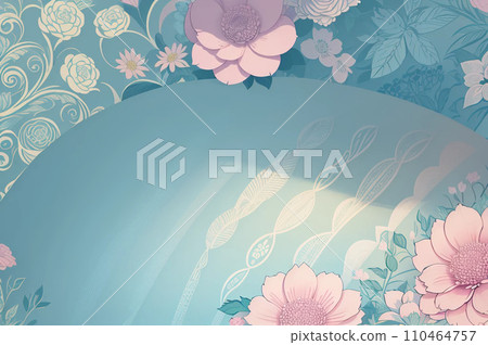 花柔和的彩色插圖背景材料 花柔和的彩色插圖背景材料 110464757