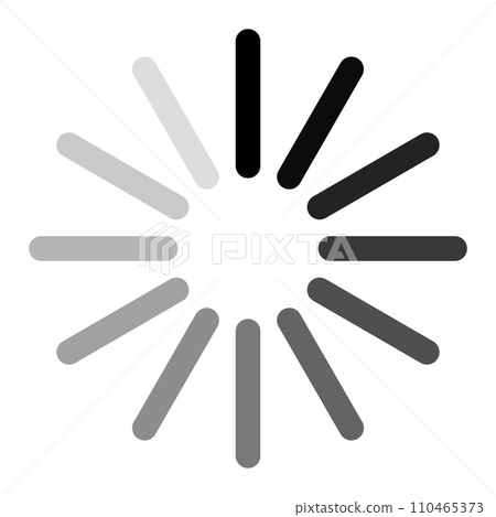 Simple loading circle icon 110465373