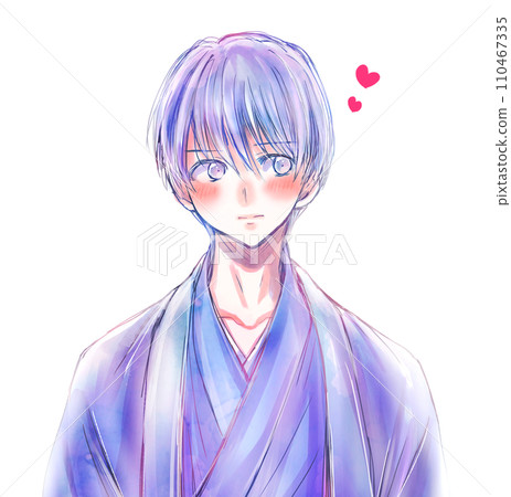 A man wearing Japanese clothes, love A man wearing Japanese clothes, love 110467335