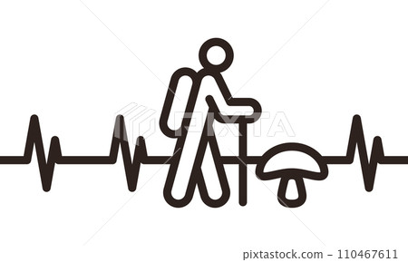 Mushroom picker heartbeat 110467611