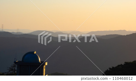 Observatory bathed in sunset Observatory bathed in sunset 110468012