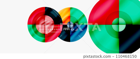 Creative circle geometric abstract background Creative circle geometric abstract background 110468150
