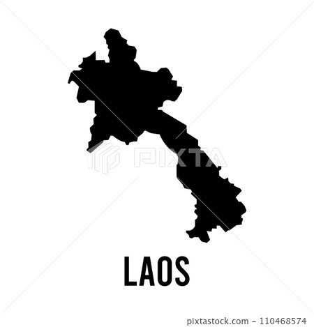 laos map icon vector template 110468574