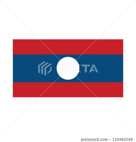 laos flag icon vector template 110468589