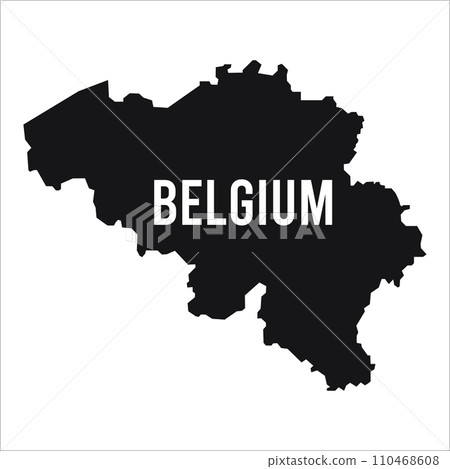 belgium map icon vector template belgium map icon vector template 110468608