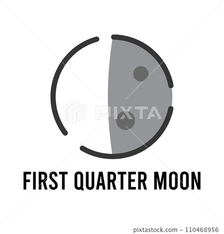 full moon phase icon vector 110468956