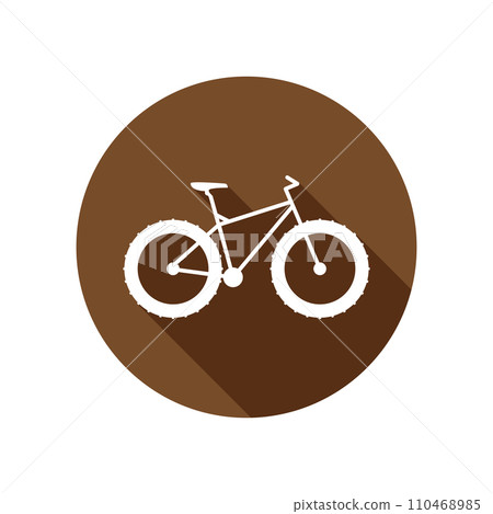 fat bike icon vector 110468985