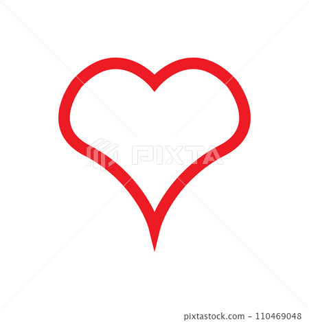 heart icon, love icon vector 110469048