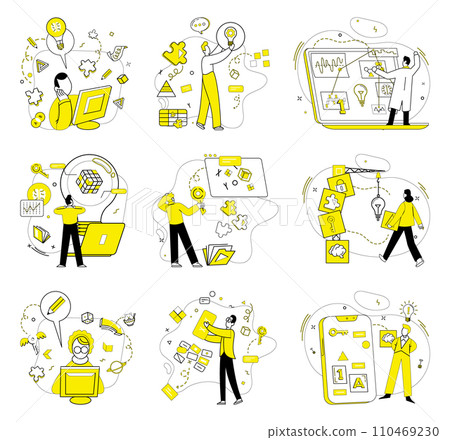 Business thinking vector illustration. Success blossoms where inspiration and business thinking concept converge In garden ideas, seeds business thinking grow into solutions Motivation fuels engine Business thinking vector illustration. Success blossoms where inspiration and business thinking concept converge In garden ideas, seeds business thinking grow into solutions Motivation fuels engine 110469230