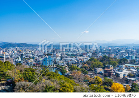 Wakayama city seen from Wakayama Castle Wakayama city seen from Wakayama Castle 110469870
