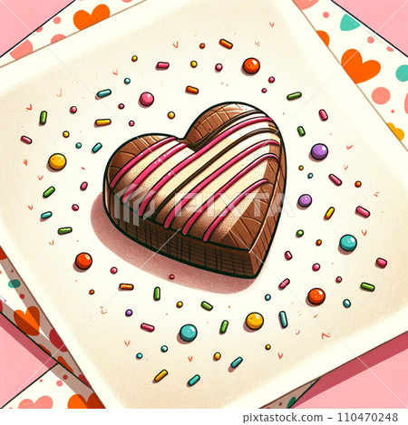 [AI圖像]情人節心形巧克力 110470248