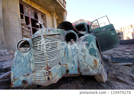 ancient collapsed car ancient collapsed car 110470278