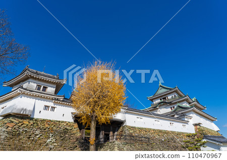 Wakayama City Wakayama Castle's large castle tower and second gate turret 110470967