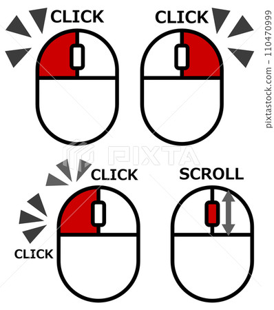說明如何使用滑鼠透過點擊來操作電腦的插圖 110470999
