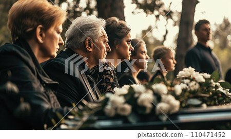 Death, funeral and coffin 110471452