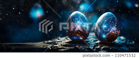 futuristic Easter eggs futuristic Easter eggs 110471532