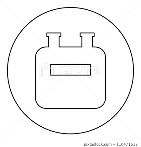 Gas meter account icon in circle round black color vector illustration image outline contour line thin style Gas meter account icon in circle round black color vector illustration image outline contour line thin style 110471612